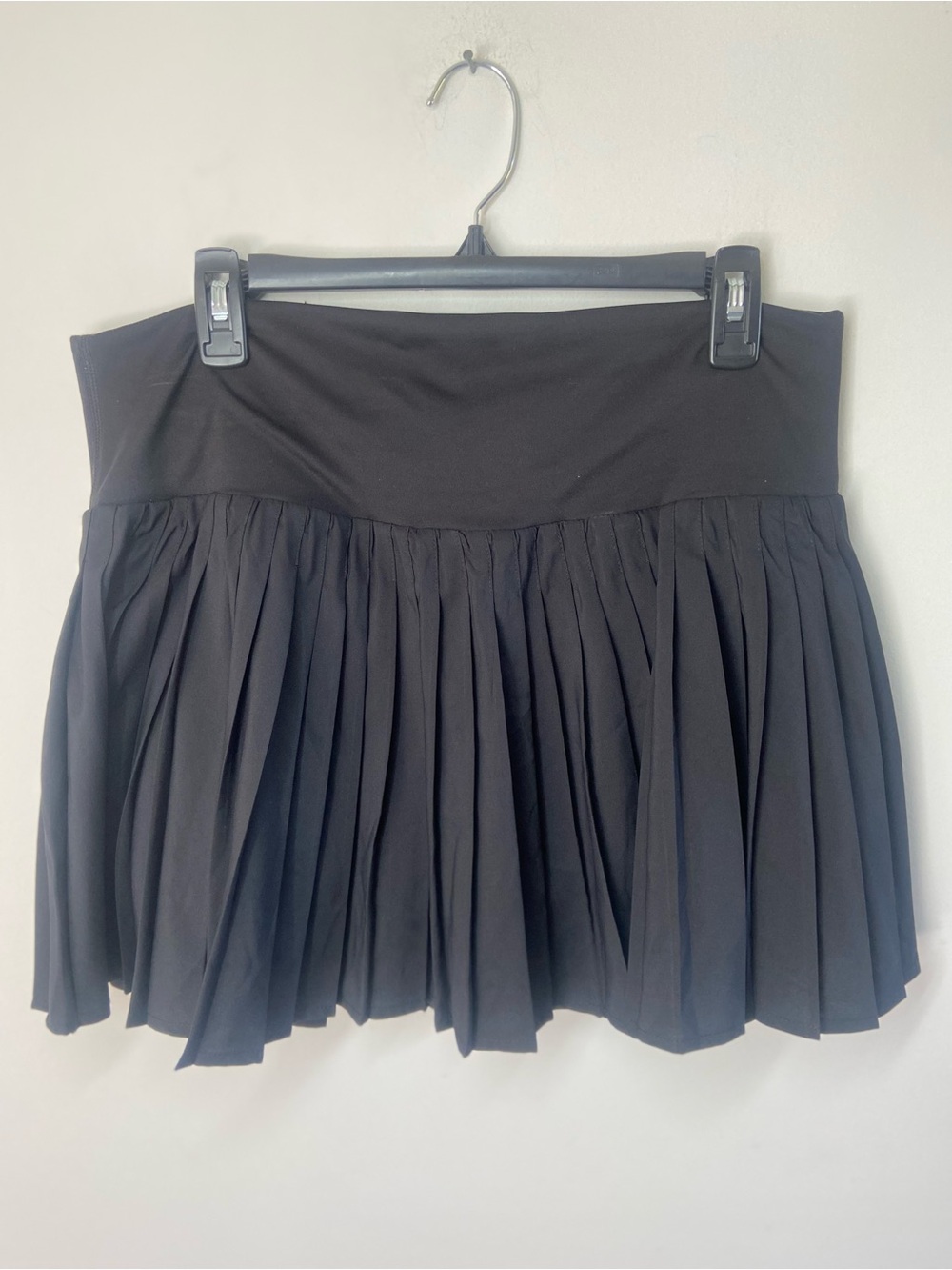 Black Pleated Women's Skirt - Classic Flare